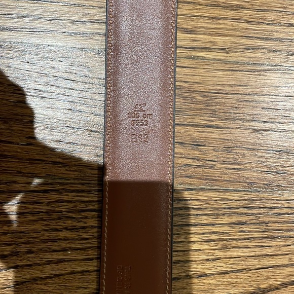 Coach black men’s simple leather belt - Picture 6 of 8